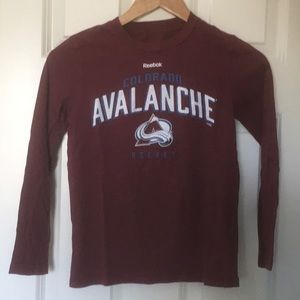 Reebok Colorado Avalanche long sleeve tee. Boys size S.